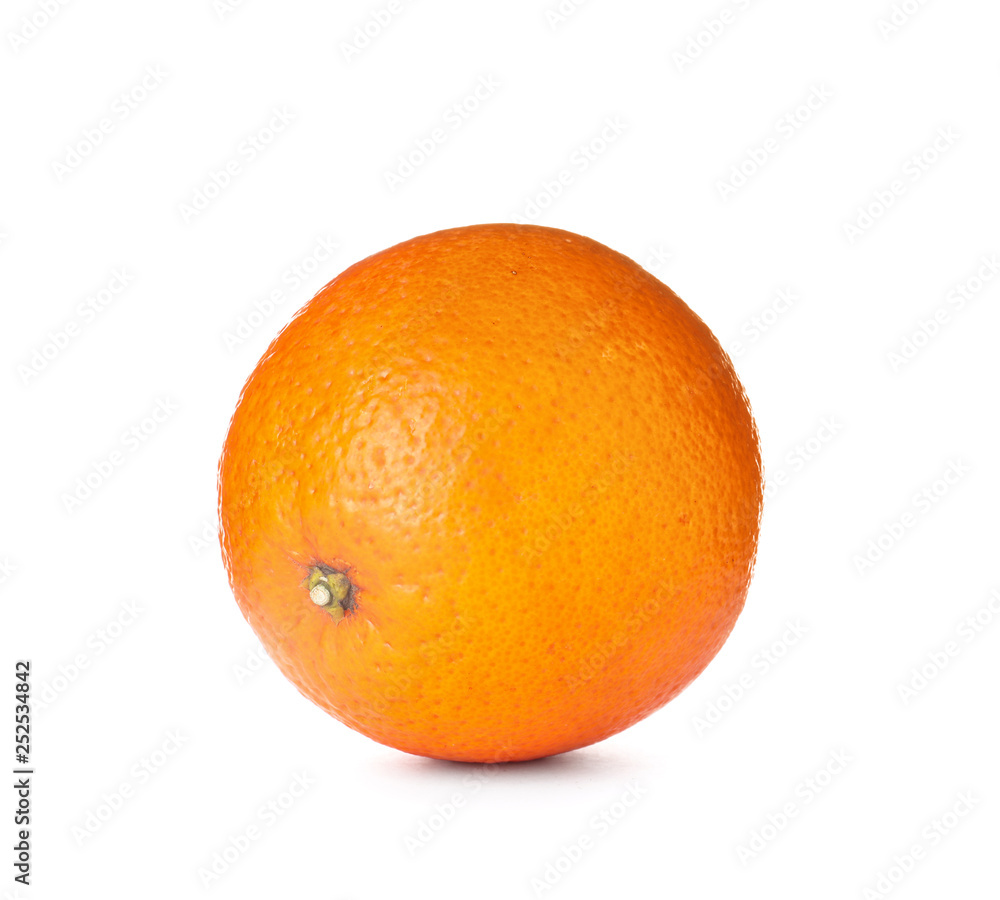 Fresh ripe orange isolated on white. Citrus fruit Fresh ripe orange isolated on white. Citrus fruit