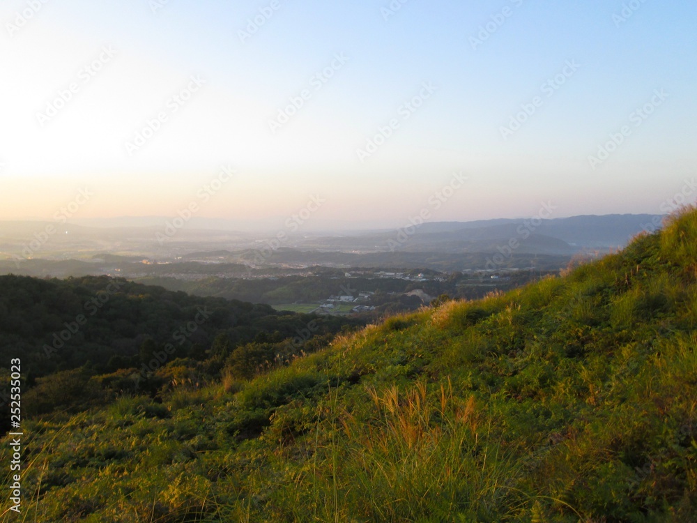 Fototapeta premium 若草山の夕景