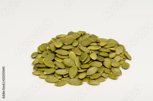 Pumpkin seeds. Pumpkin seeds isolated on white background 