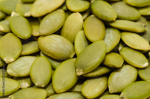 Pumpkin seeds isolated. Pumpkin seeds texture background 