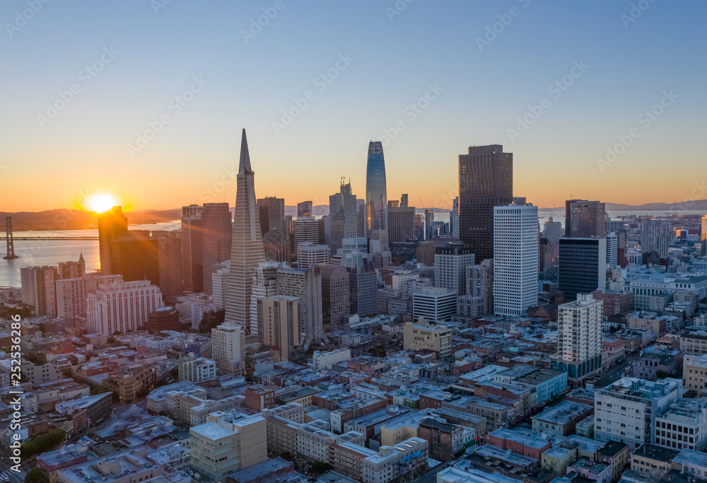 Fototapeta premium San Francisco downtown skyline
