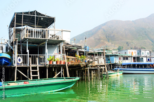 Tai O Fishing Village, Houses built on stilts.  Hong Kong. China