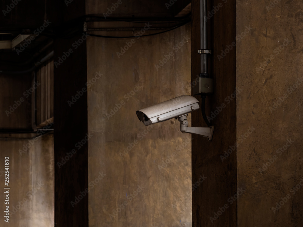 CCTV in the dark building scence CCTV in the dark building scence