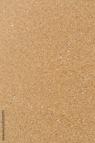 Closeup of wet sand texture pattern on the beach