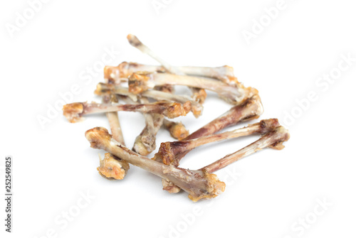 Wallpaper Mural Fried chicken bones isolated on white background Torontodigital.ca
