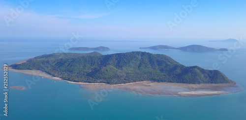 Ko Lon island Aerial view,Thailand