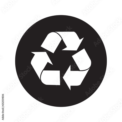 Recycling Symbols Plastic Recycling Symbols  Recycling  icon on white background vector illustration