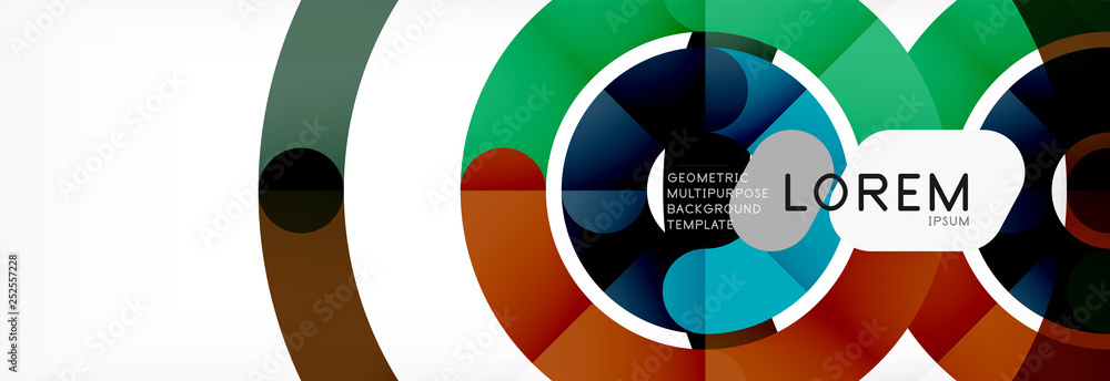 Linear design circle background Linear design circle background