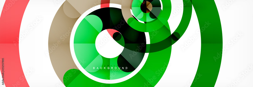 Round linear circle shapes background Round linear circle shapes background