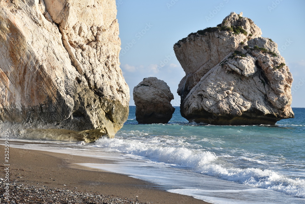 Aphrodite's Rock and Shoreline, Cyprus
