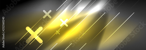 Shiny glowing lights neon color design background