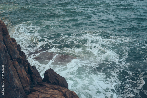 Rocky coast by the ocean