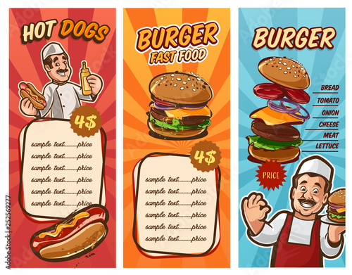 fast food menu chef