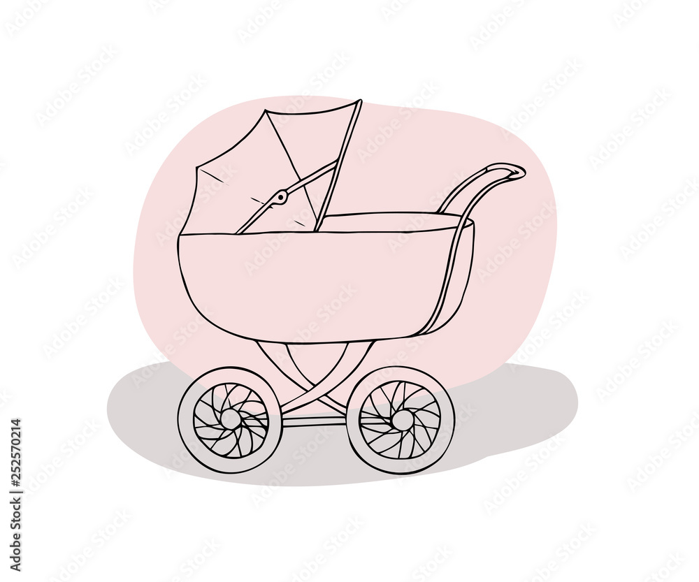 Baby carriage. Baby carriage.