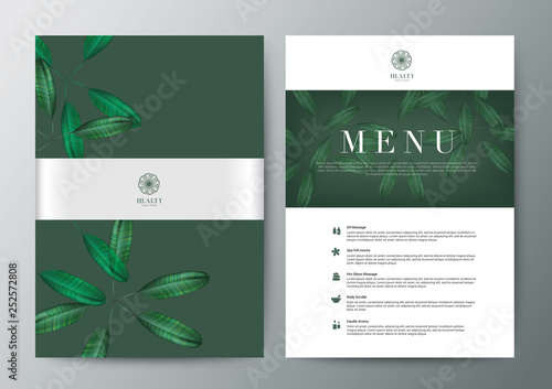 Spa Wellness Medical topic Template elements, Presentation, brochure poster flyer leaflet, vector illustration design