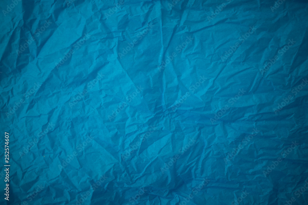 Obraz premium Background made of blue crumpled paper