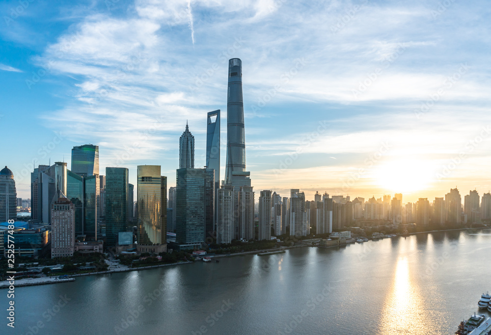 Obraz premium shanghai city skyline