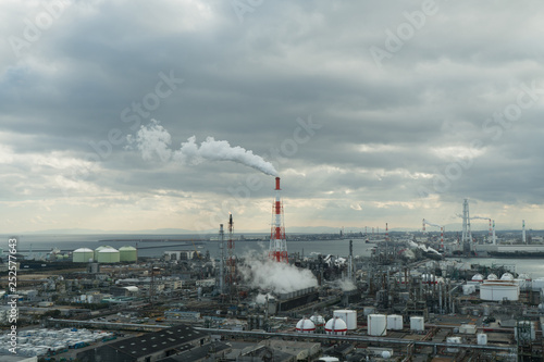 Petrochemical industrial plant in industry zone.