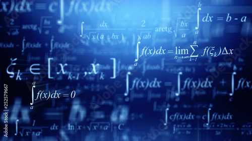 Math concept - Mathematical integral formulas