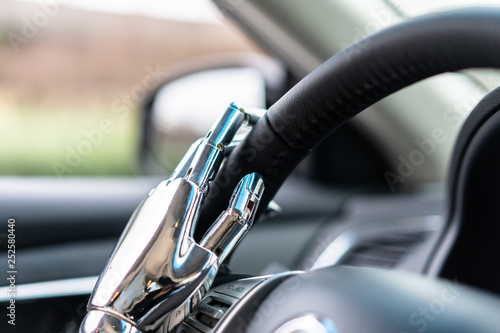 robot hand with steering wheel