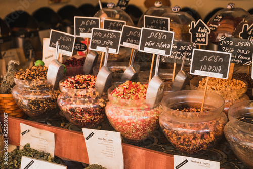 Tea at the market of Tel Aviv photo