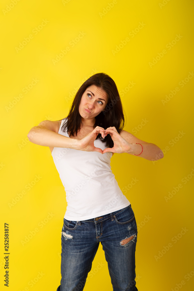girl make heart girl make heart