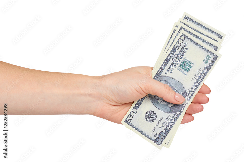 Hand with US dollars, concept of bribes and corruption. Hand with US dollars, concept of bribes and corruption.