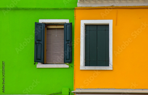 Colorful houses in Burano  an island in the Venetian Lagoon