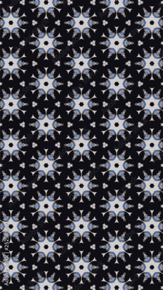 Fototapeta premium Ornate geometric pattern and abstract colored background