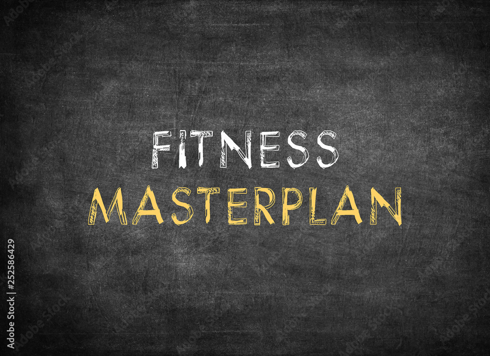 Obraz premium Fitness Masterplan