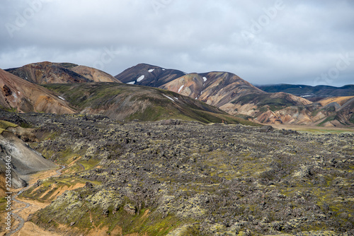 Fototapeta Naklejka Na Ścianę i Meble -  Volcanic mountains of Landmannalaugar in Fjallabak Nature Reserve. Iceland