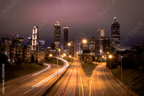 Atlanta city night panoramic view skyline, Georgia, USA © Nickolay Khoroshkov
