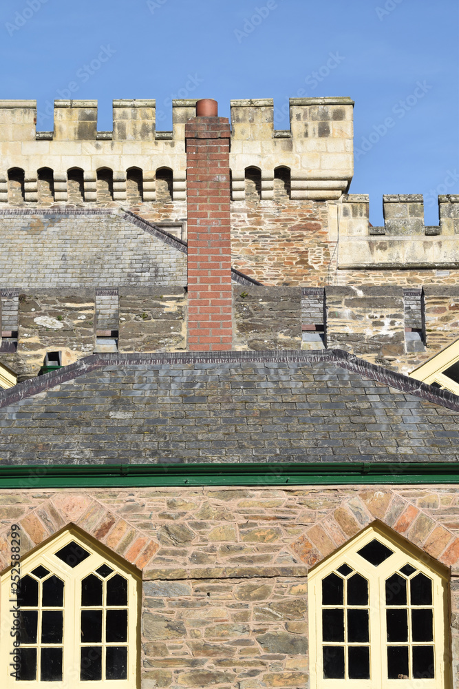 Detail of Caerhays Castle