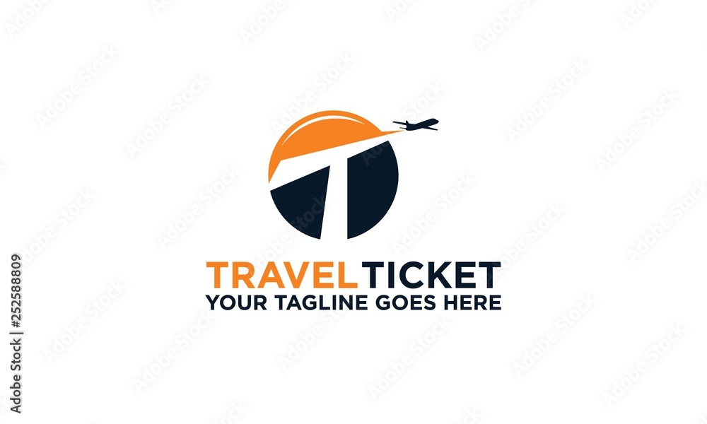 Letter T Logo Travel