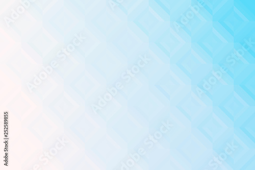 Latticed multicolor gradient texture. Smooth color transition from light blue to light pink. Vector image