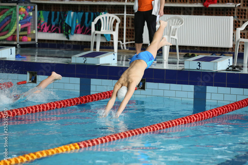 School swimming competition for school students