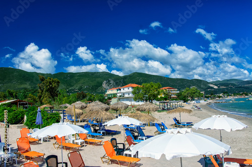 A typical Greek beach in Zakynthos