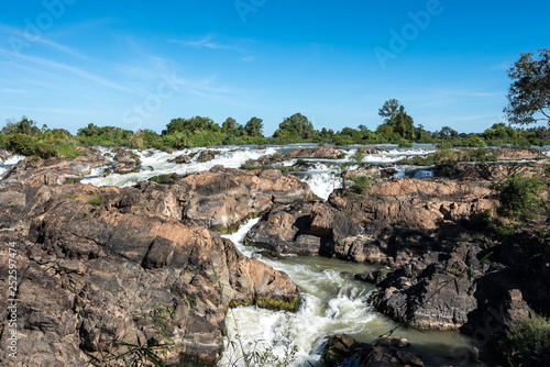 Somphamit Waterfalls or Liphi Waterfalls at Don Khone island in Laos photo