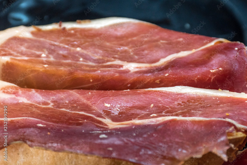 Close up, ham tapa Close up, ham tapa