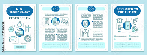 NFC technology brochure template layout