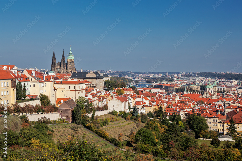 view of Prague from the Hradcany Hill, Czech Republic