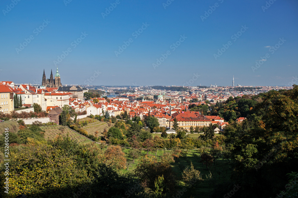 view of Prague from the Hradcany Hill, Czech Republic