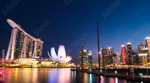 シンガポール マリーナ・ベイ 夜景
