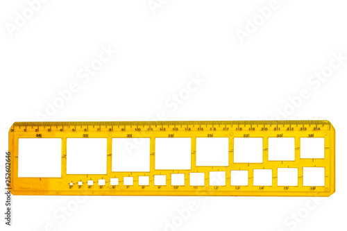 Fotografie The drafting supplies isolated on a white background.