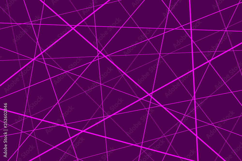 Random chaotic lines abstract geometric pattern, Purple geometric pattern