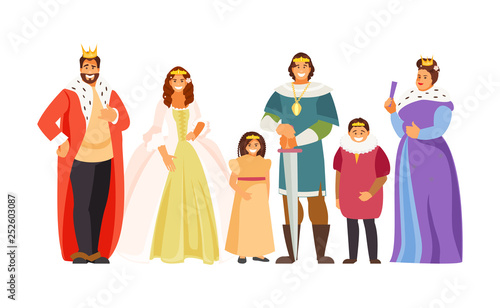 Big Royal family vector