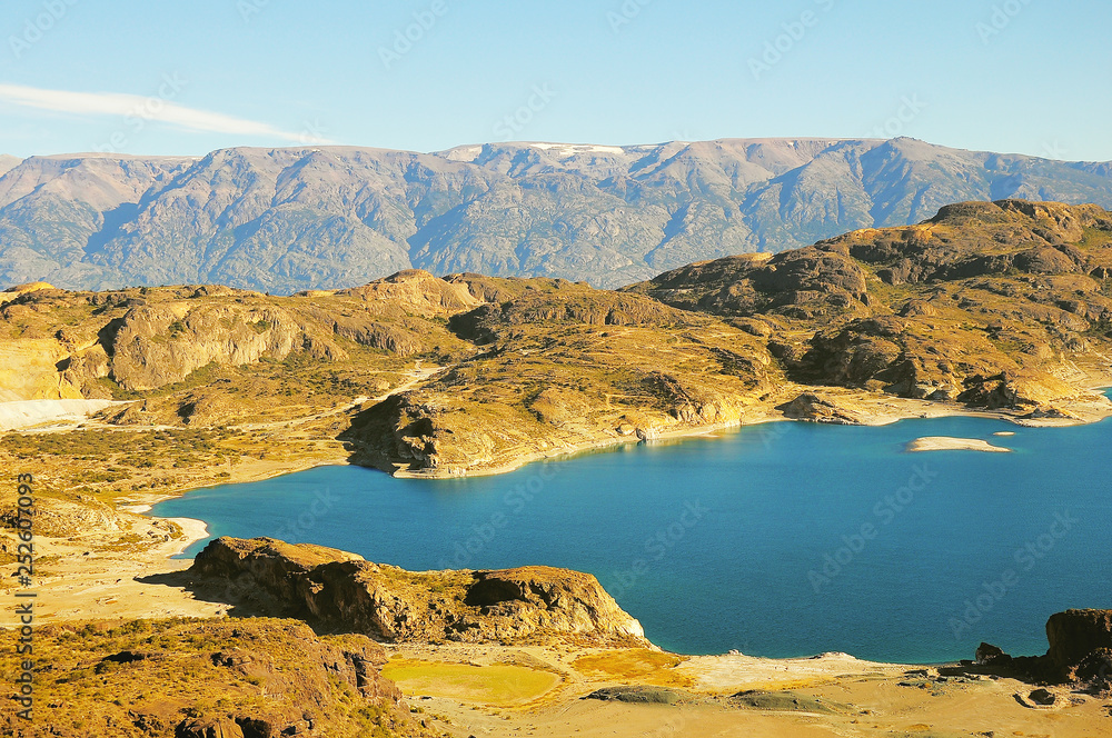 General Carrera lake. South Patagonia. Chile. South America.