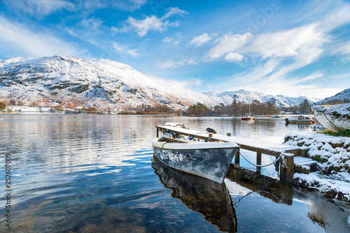 Snow at Glenriding on Ullswater photo