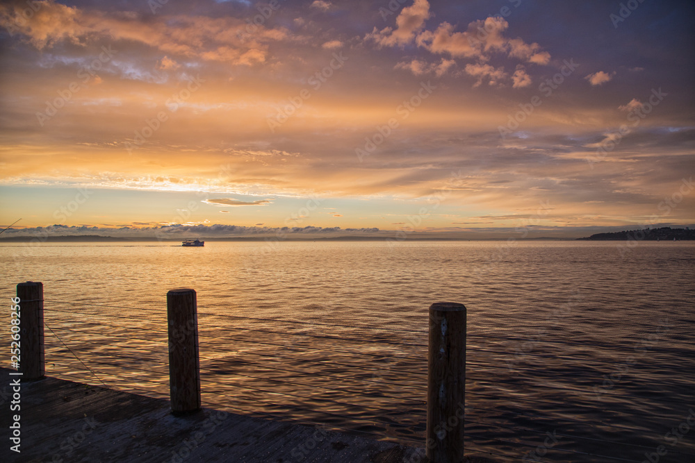 Obraz premium Sunset at sea