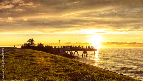 sunset on beach